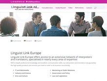 Tablet Screenshot of linguistlink.nl